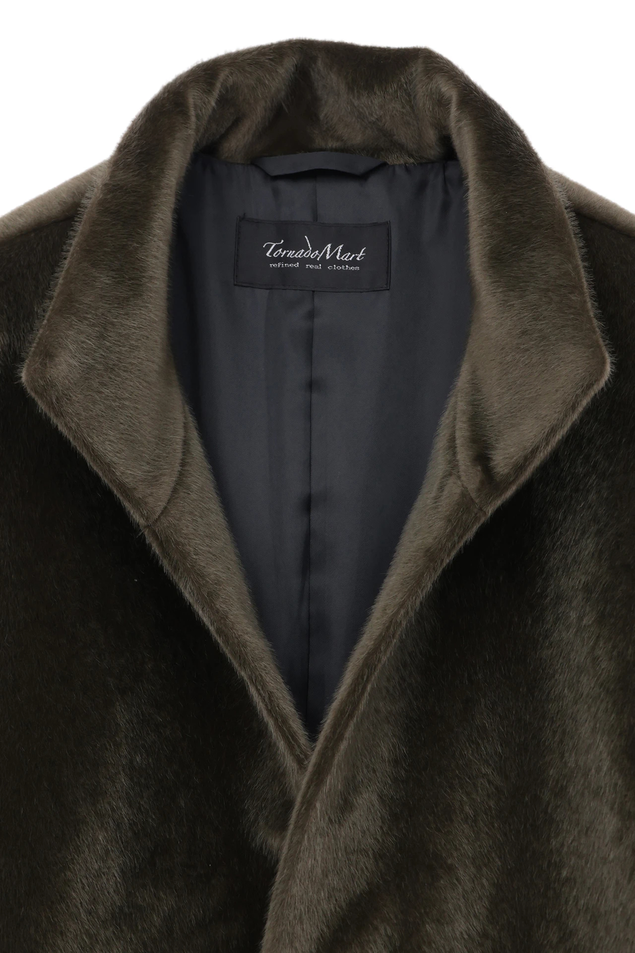 TORNADO MART∴クリスタルシャギースタンドカラーコート / TORNADO