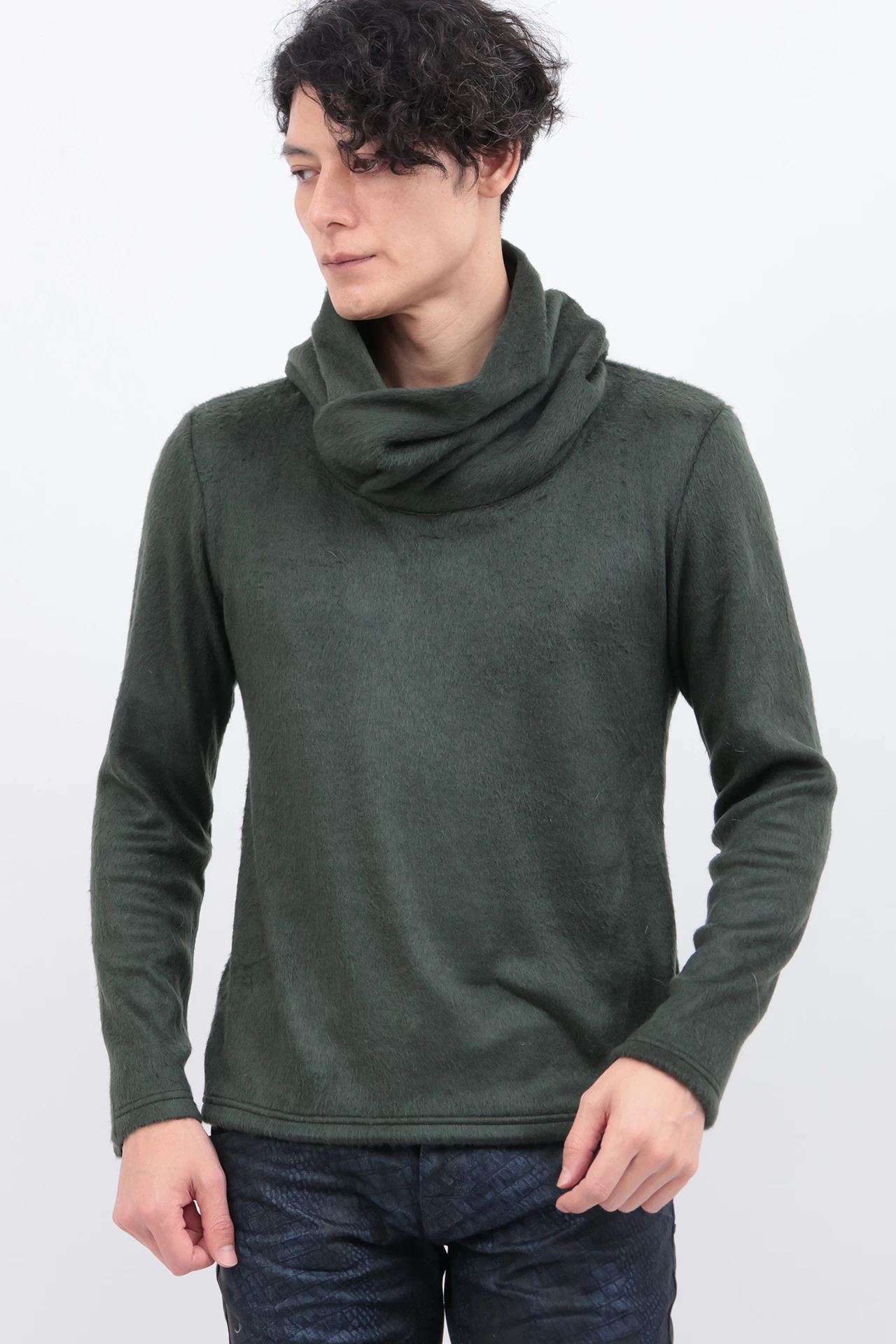 TORNADO MART∴スムースシャギードレープネックカットソー / TORNADO