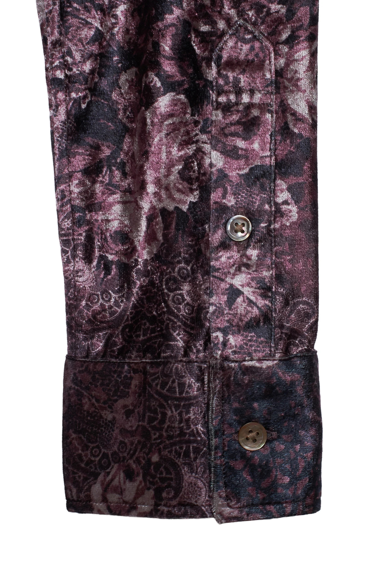 TORNADO MART∴レオパードローズプリントベロアシャツ / TORNADO MART