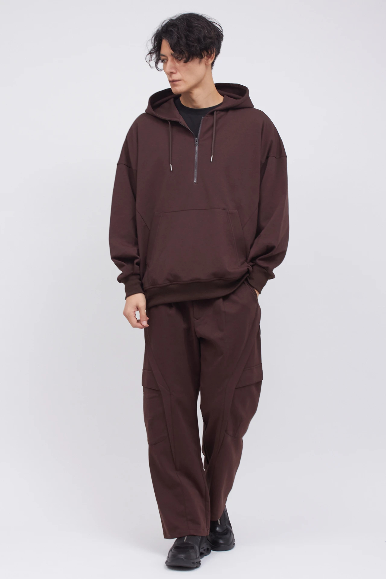 TORNADO MART∴アーチボリュームハーフZIPフーディー / TORNADO MART