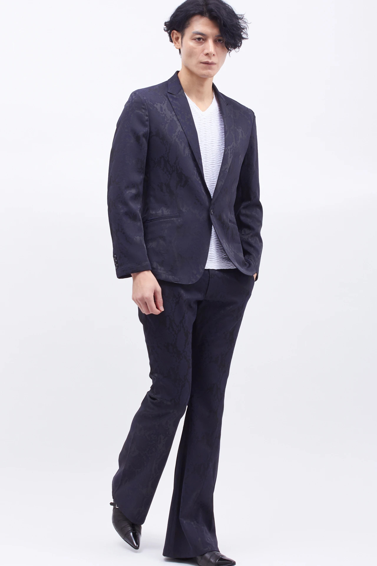 ジャケット・アウター Tornado Mart Python waxed Blazer TORNADO MART∴ルストロパイソンジャガードジャケット / TORNADO MART