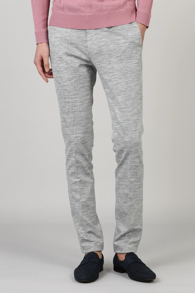 HIGH STREET(ハイストリート) |HIGH STREET∴メランジ麻綿Wフェースジャージパンツ