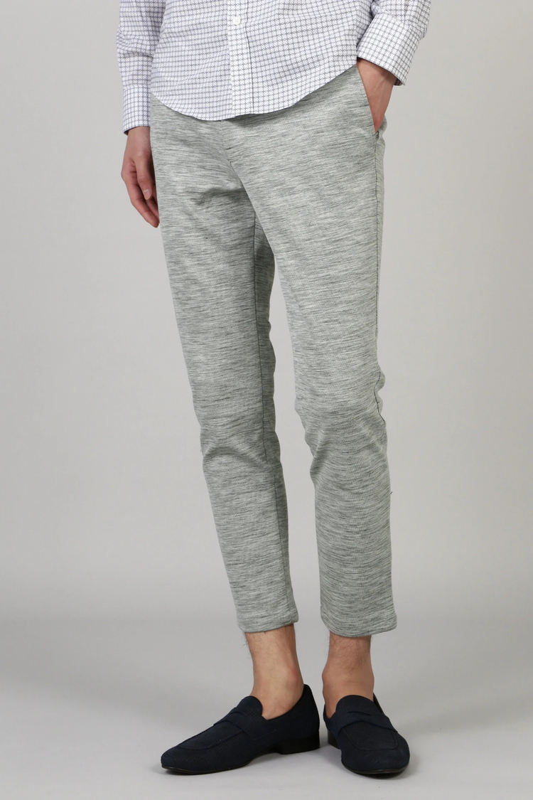 HIGH STREET(ハイストリート) |HIGH STREET∴メランジ麻綿Wフェースジャージイージーパンツ