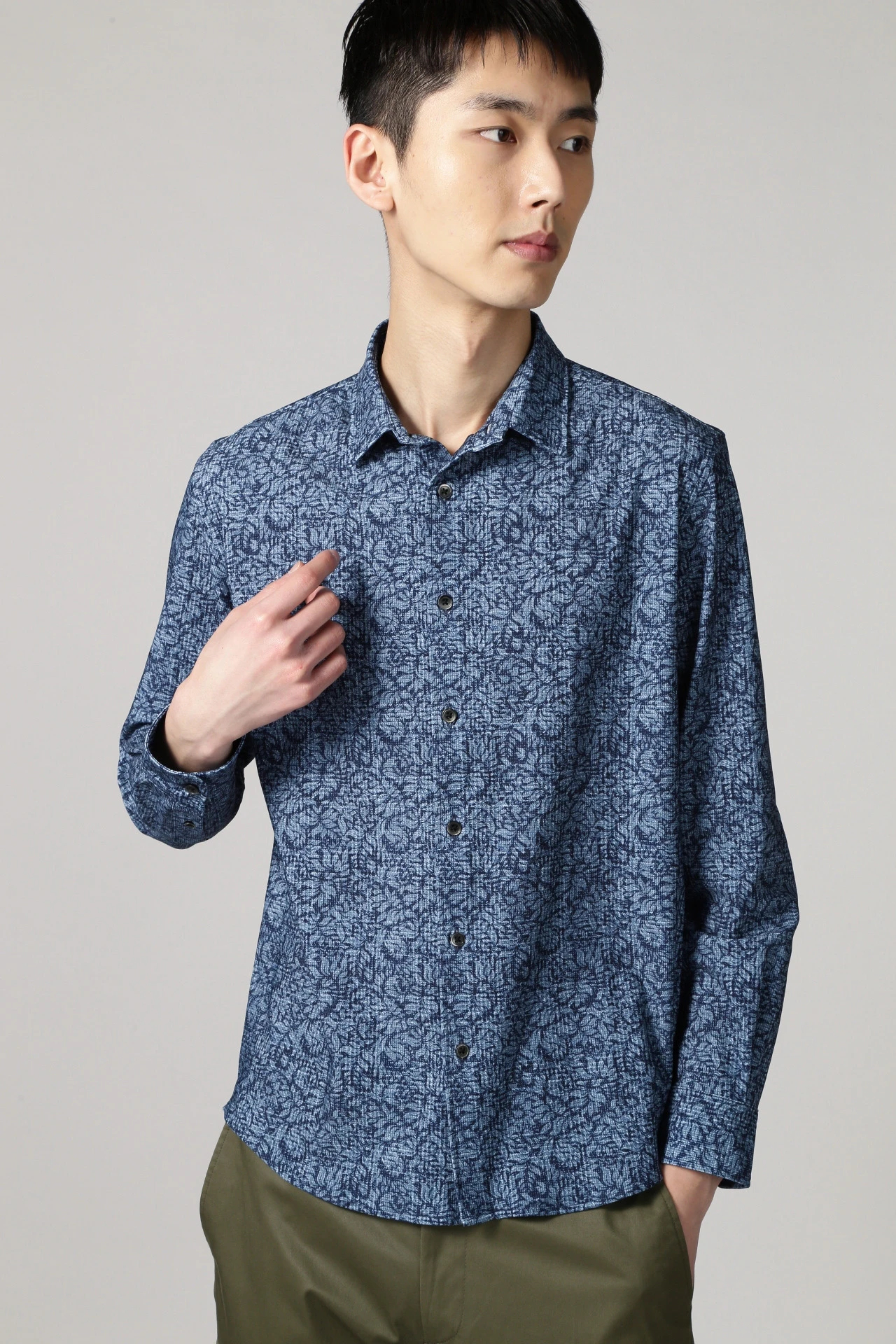 ハイストリート（HIGH STREET）/HIGH STREET∴ボタニカルチェックプリントシャツ HIGH STREET∴ボタニカルチェックプリントシャツ / HIGH STREET（ハイ