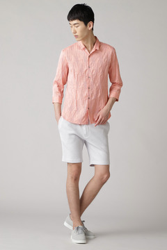 HIGH STREET(ハイストリート) |HIGH STREET∴ランダムタック7分袖シャツ