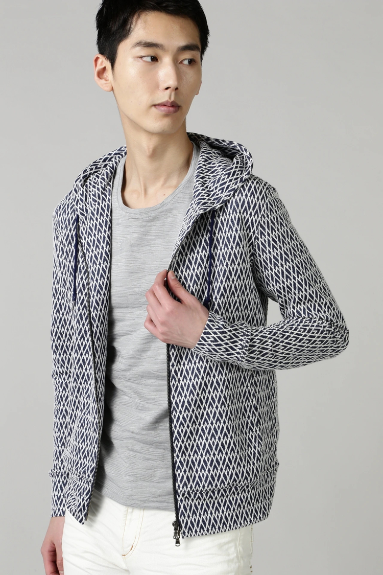 HIGH STREET(ハイストリート) |HIGH STREET∴幾何柄パーカー