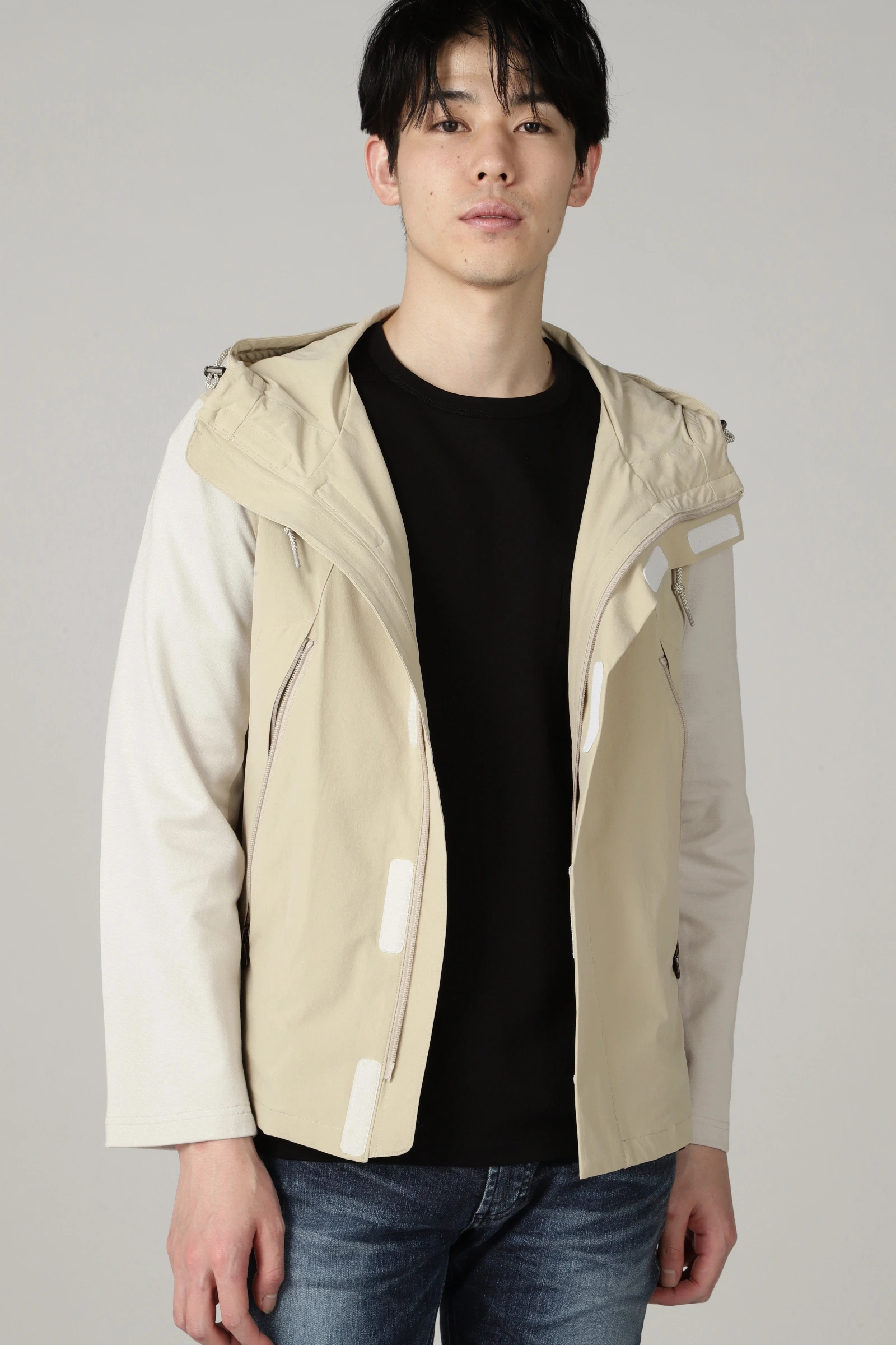 ハイストリート（HIGH STREET）/HIGH STREET∴ナイロンコンビフードブルゾン HIGH STREET∴ナイロンコンビフードブルゾン / HIGH STREET（ハイ