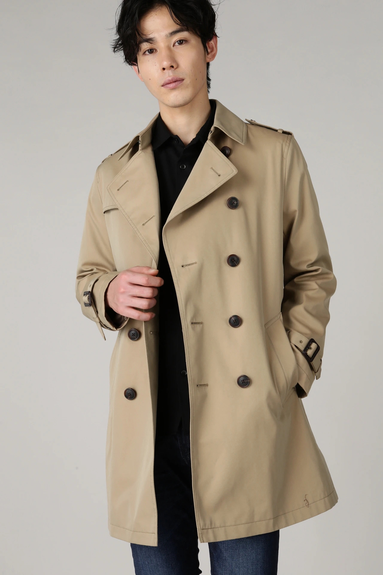 HIGH STREET(ハイストリート) |HIGH STREET∴T/Cシャンブレーダブルトレンチコート