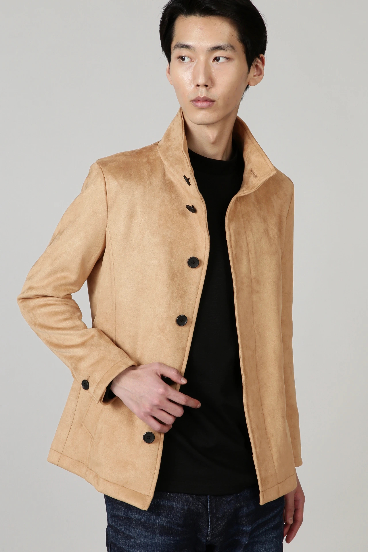 ハイストリート（HIGH STREET）/HIGH STREET∴スエード調ダンボールスタンドブルゾン HIGH STREET∴スエード調ダンボールスタンドブルゾン / HIGH STREET