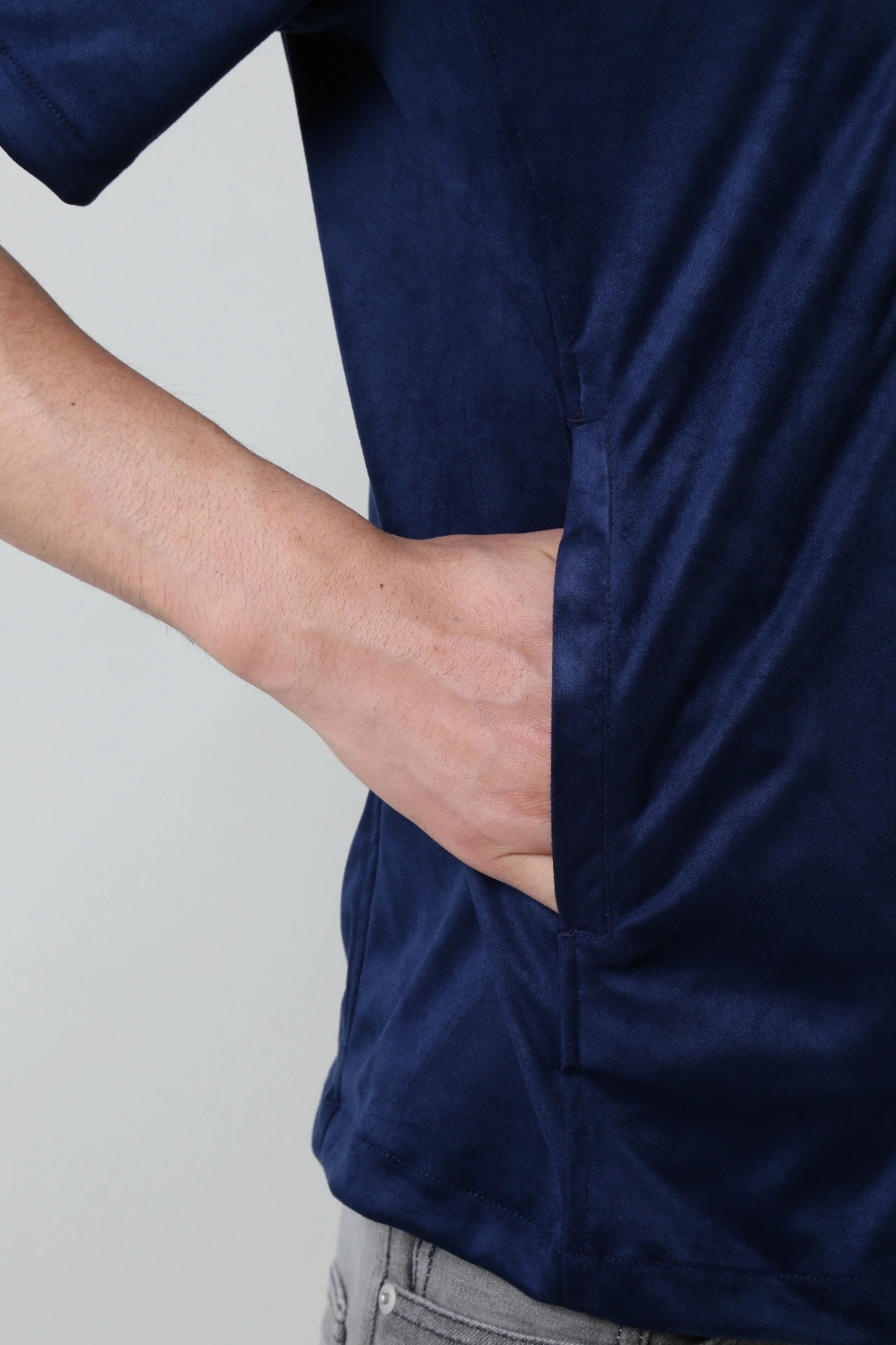 ハイストリート（HIGH STREET）/HIGH STREET∴カットスエード半袖シャツアウター HIGH STREET∴カットスエード半袖シャツアウター / HIGH STREET（ハイ