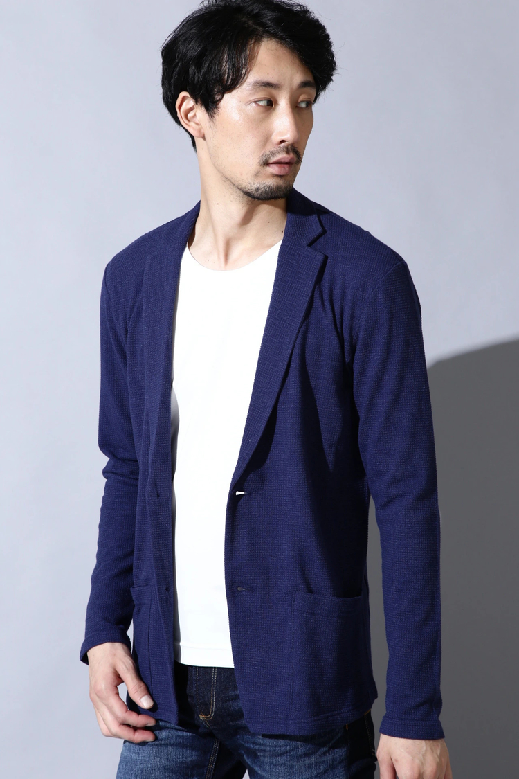 HIGH STREET(ハイストリート) |HIGH STREET∴ワッフルテーラーカーディガン