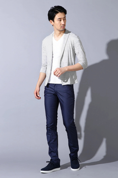 HIGH STREET(ハイストリート) |HIGH STREET∴スラブボーダー天竺7分袖カットJK