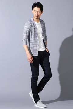 HIGH STREET(ハイストリート) |HIGH STREET∴スラブボーダー天竺7分袖カットJK