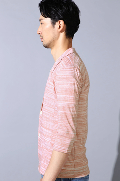 HIGH STREET(ハイストリート) |HIGH STREET∴スラブボーダー天竺7分袖カットJK