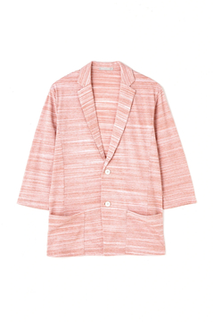 HIGH STREET(ハイストリート) |HIGH STREET∴スラブボーダー天竺7分袖カットJK