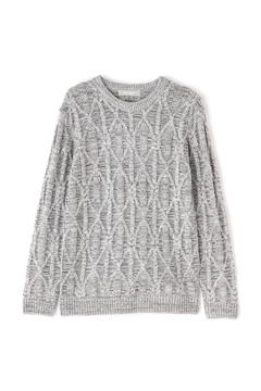 HIGH STREET(ハイストリート) |HIGH STREET∴ケーブルクルーネックニット