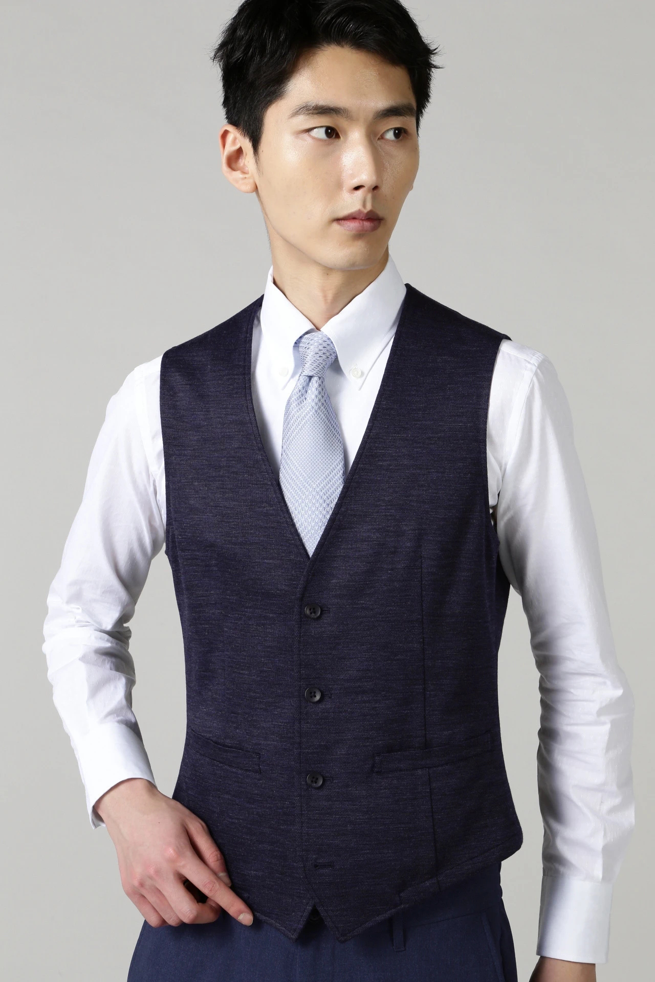 HIGH STREET∴麻綿Wフェースジャージベスト / HIGH STREET（ハイ 