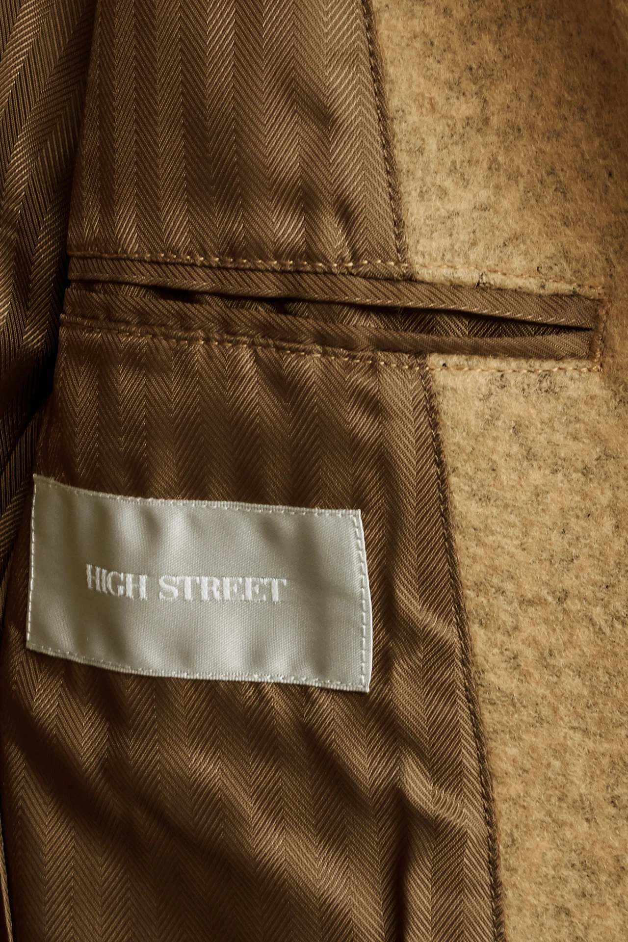 HIGH STREET∴ブークレー圧縮ウールチェスターコート / HIGH STREET
