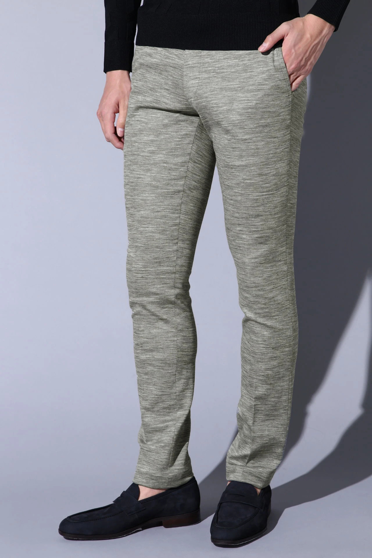 HIGH STREET(ハイストリート) |HIGH STREET∴綿麻Wフェーステーパードパンツ