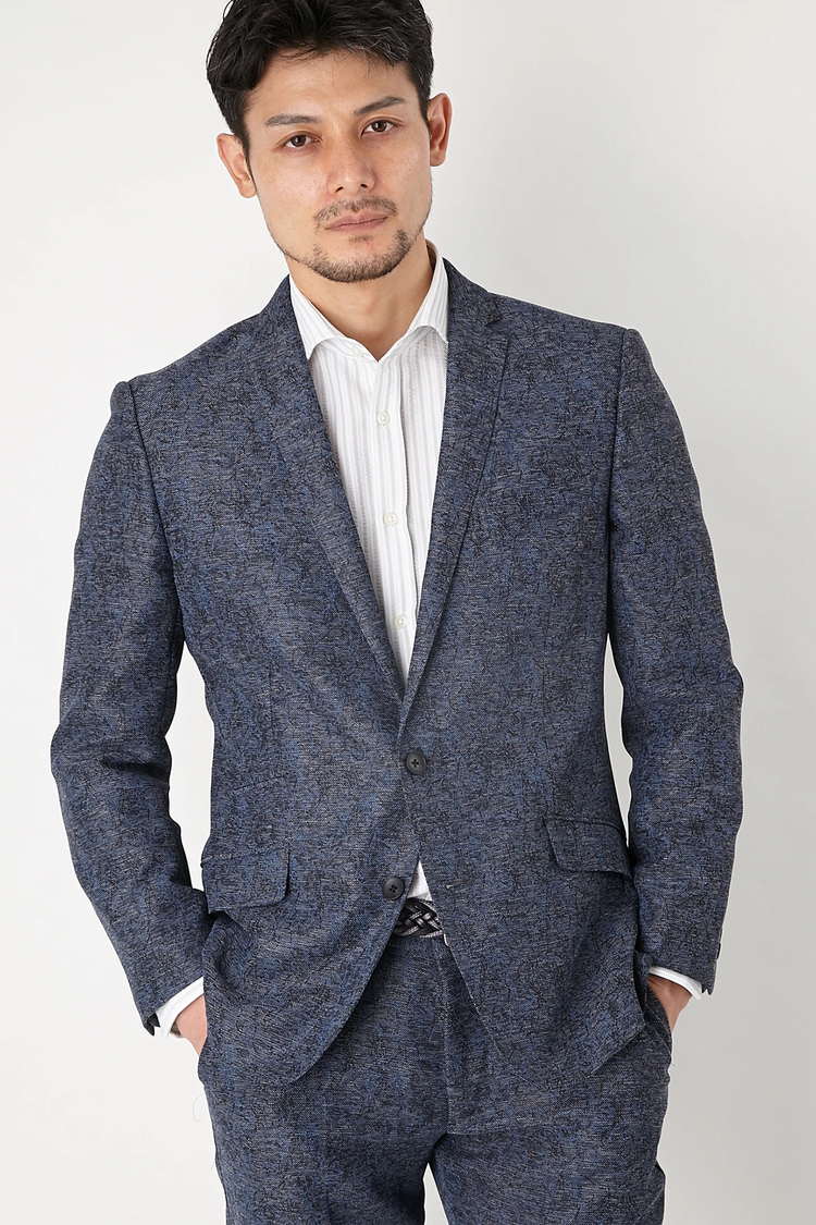 HIGH STREET(ハイストリート) |HIGH STREET∴先染めテクノストレッチプリントJK