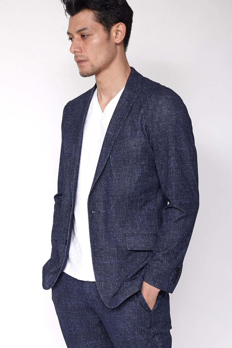 HIGH STREET(ハイストリート) |HIGH STREET∴メランジメッシュテーラードJK