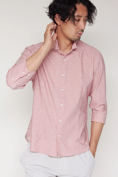 HIGH STREET(ハイストリート) |HIGH STREET∴HTシャンブレープリント7分袖シャツ