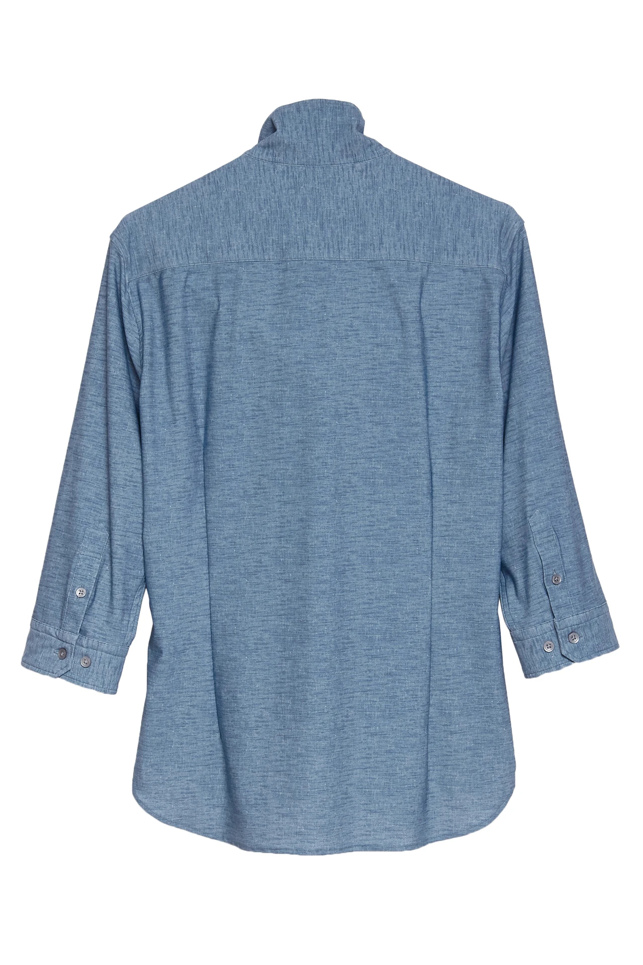 HIGH STREET∴HTシャンブレープリント7分袖シャツ / HIGH STREET