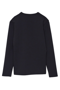 HIGH STREET(ハイストリート) |HIGH STREET∴RIPAモノグラム調ジャージ長袖VネックCS