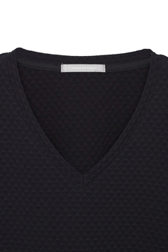 HIGH STREET(ハイストリート) |HIGH STREET∴RIPAモノグラム調ジャージ長袖VネックCS