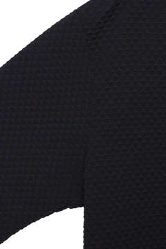 HIGH STREET(ハイストリート) |HIGH STREET∴RIPAモノグラム調ジャージ長袖VネックCS