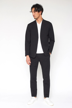 HIGH STREET(ハイストリート) |HIGH STREET∴サッカーストライプノーカラージャケット