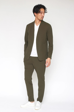 HIGH STREET(ハイストリート) |HIGH STREET∴サッカーストライプノーカラージャケット