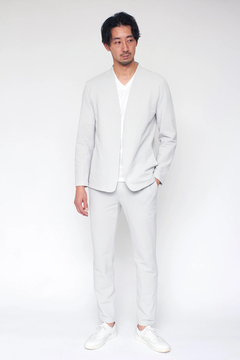 HIGH STREET(ハイストリート) |HIGH STREET∴サッカーストライプノーカラージャケット