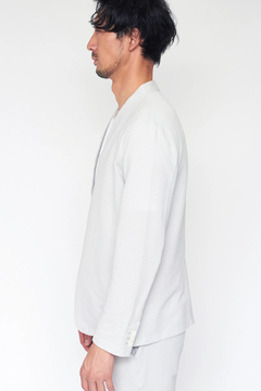 HIGH STREET(ハイストリート) |HIGH STREET∴サッカーストライプノーカラージャケット