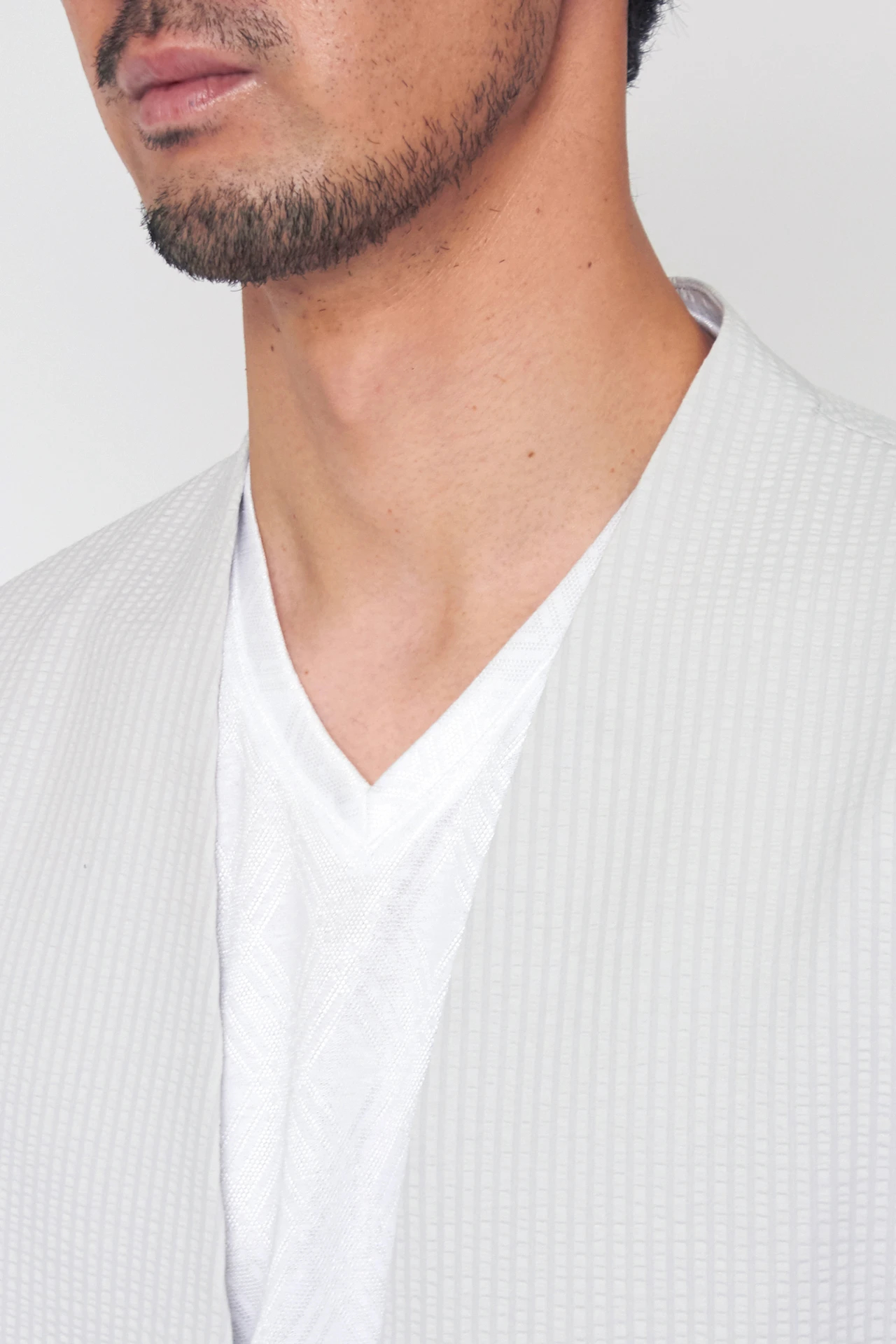 HIGH STREET∴サッカーストライプノーカラージャケット / HIGH