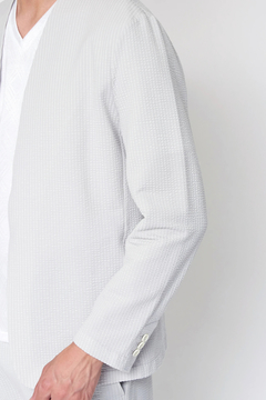 HIGH STREET(ハイストリート) |HIGH STREET∴サッカーストライプノーカラージャケット