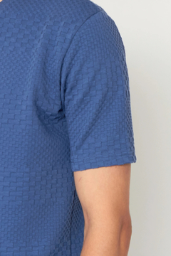 HIGH STREET(ハイストリート) |HIGH STREET∴ジオメトリックボーダーVネック半袖Tシャツ