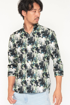 HIGH STREET(ハイストリート) |HIGH STREET∴シャドーボタニカルショートウイング７分袖シャツ