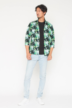 HIGH STREET(ハイストリート) |HIGH STREET∴シャドーボタニカルショートウイング７分袖シャツ