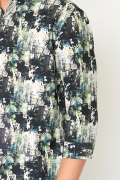 HIGH STREET(ハイストリート) |HIGH STREET∴シャドーボタニカルショートウイング７分袖シャツ