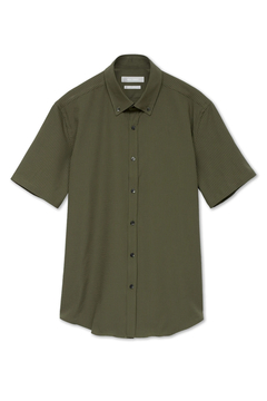 HIGH STREET(ハイストリート) |HIGH STREET∴４WAYサッカー釦ダウン半袖シャツ