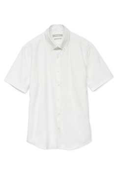 HIGH STREET(ハイストリート) |HIGH STREET∴４WAYサッカー釦ダウン半袖シャツ