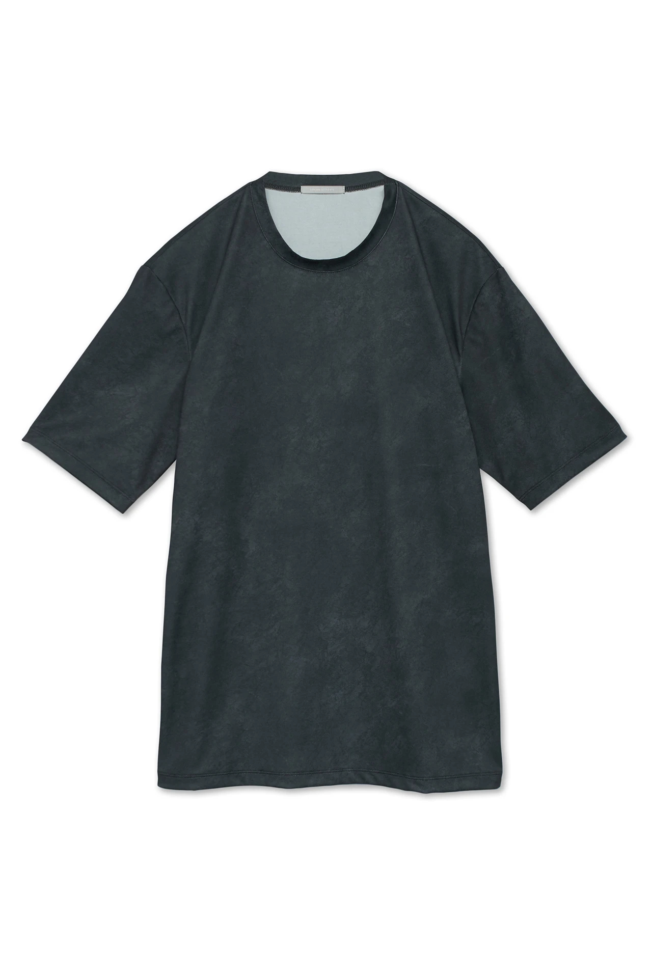 HIGH STREET∴ROUGHプリント鹿の子クルーネック半袖Tシャツ