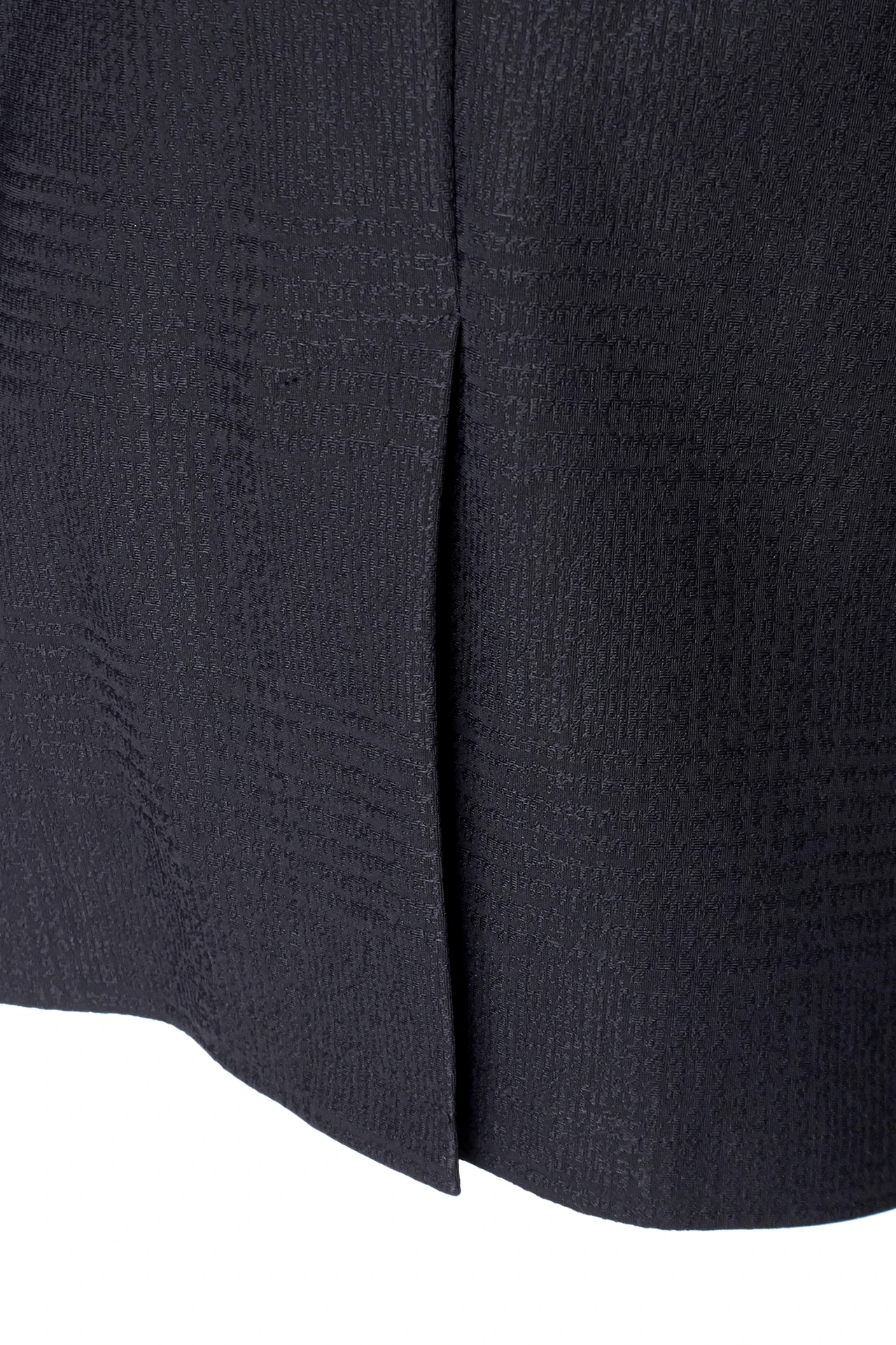 HIGH STREET∴4WAYグレンチェックジャガードノーカラー