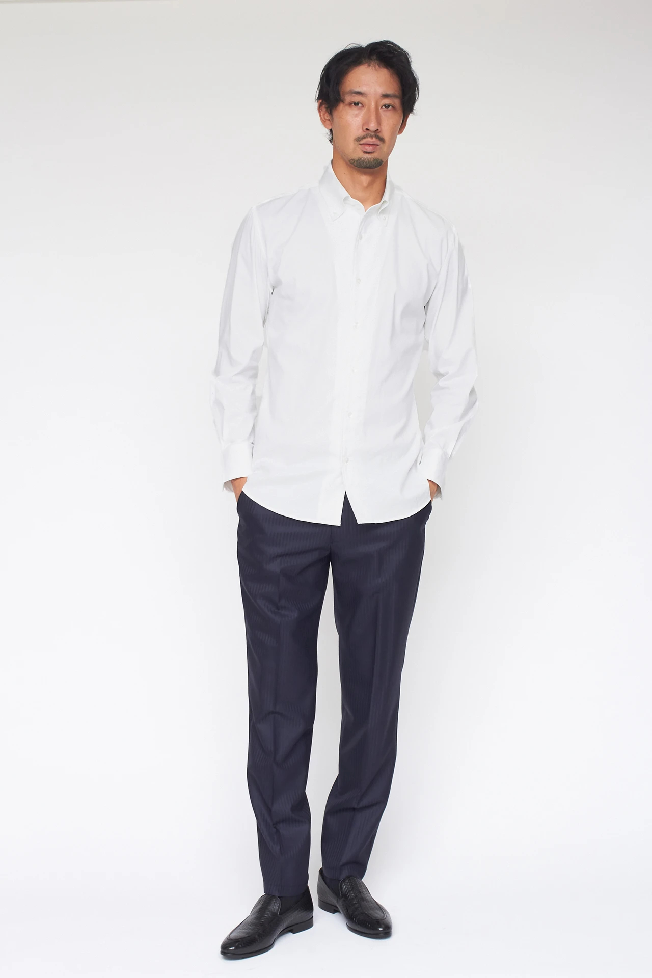 HIGH STREET∴ストレッチカルゼドゥエBDシャツ / HIGH STREET（ハイ