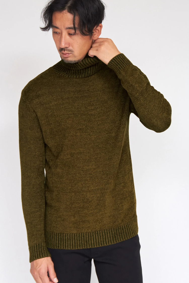 HIGH STREET(ハイストリート) |HIGH STREET∴MIXモールタートルネックニット