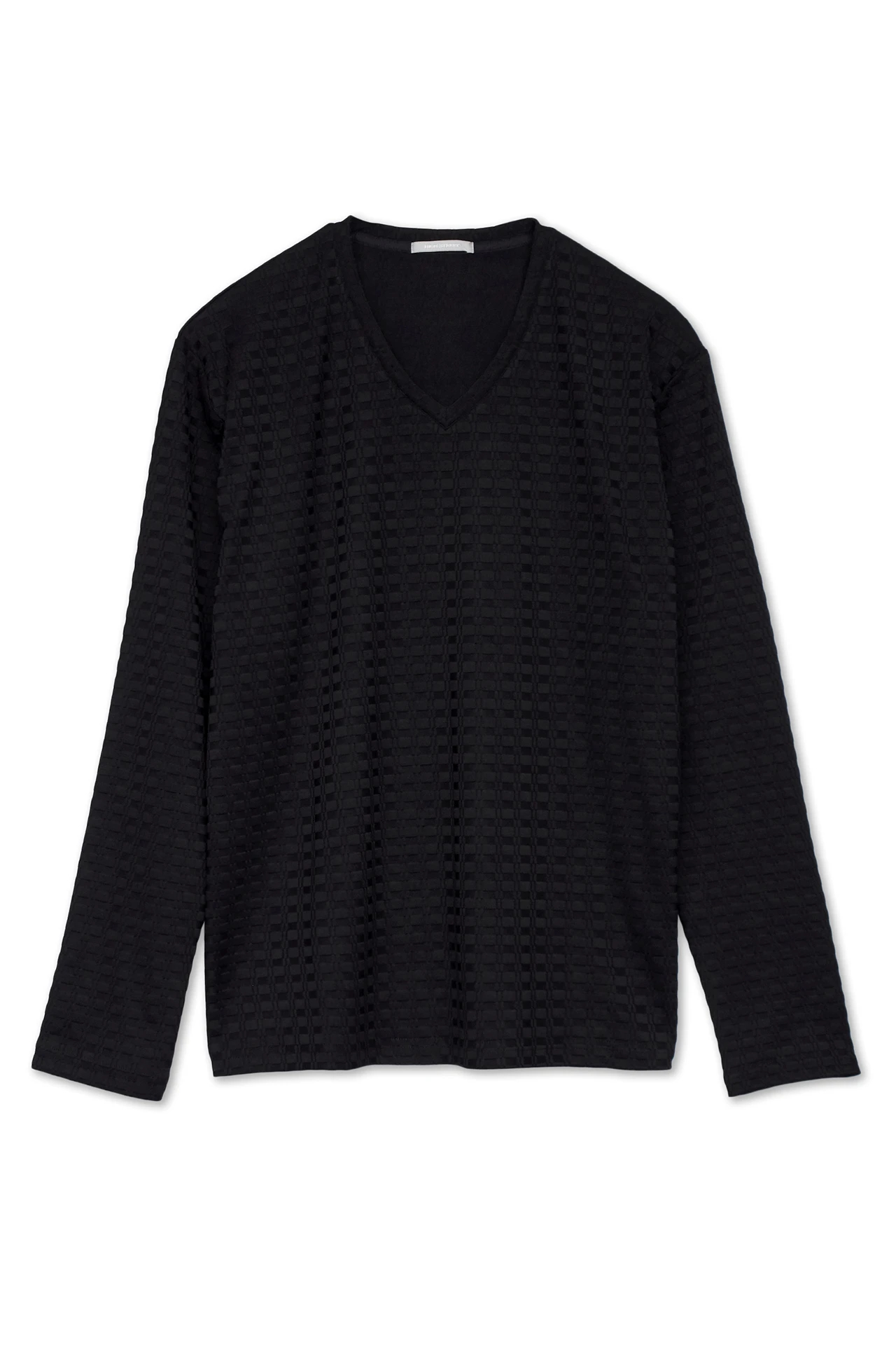HIGH STREET∴ブロックチェック長袖Vネックカットソー HIGH STREET∴ブロックチェック長袖Vネックカットソー / HIGH