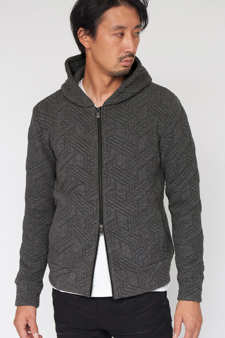 HIGH STREET(ハイストリート) |HIGH STREET∴キカ柄キルトジャガードZipパーカー