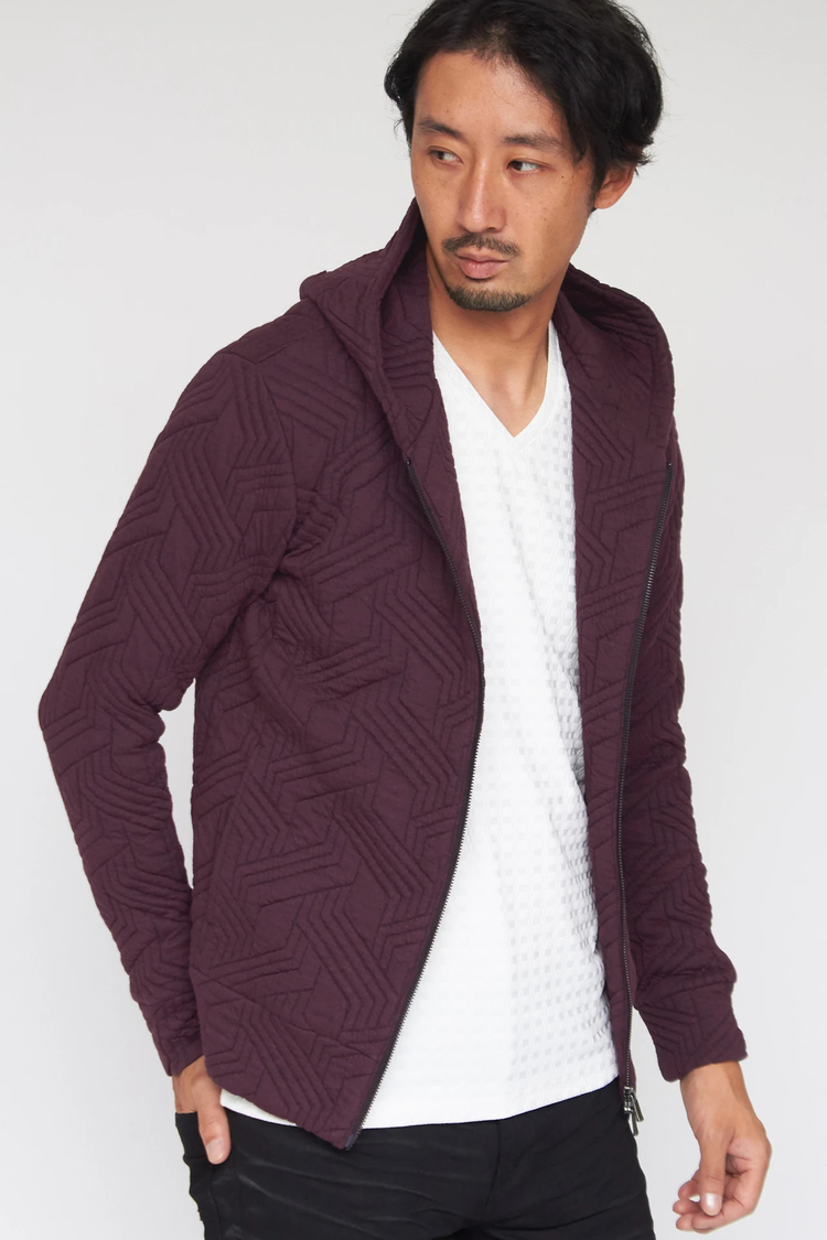 HIGH STREET(ハイストリート) |HIGH STREET∴キカ柄キルトジャガードZipパーカー