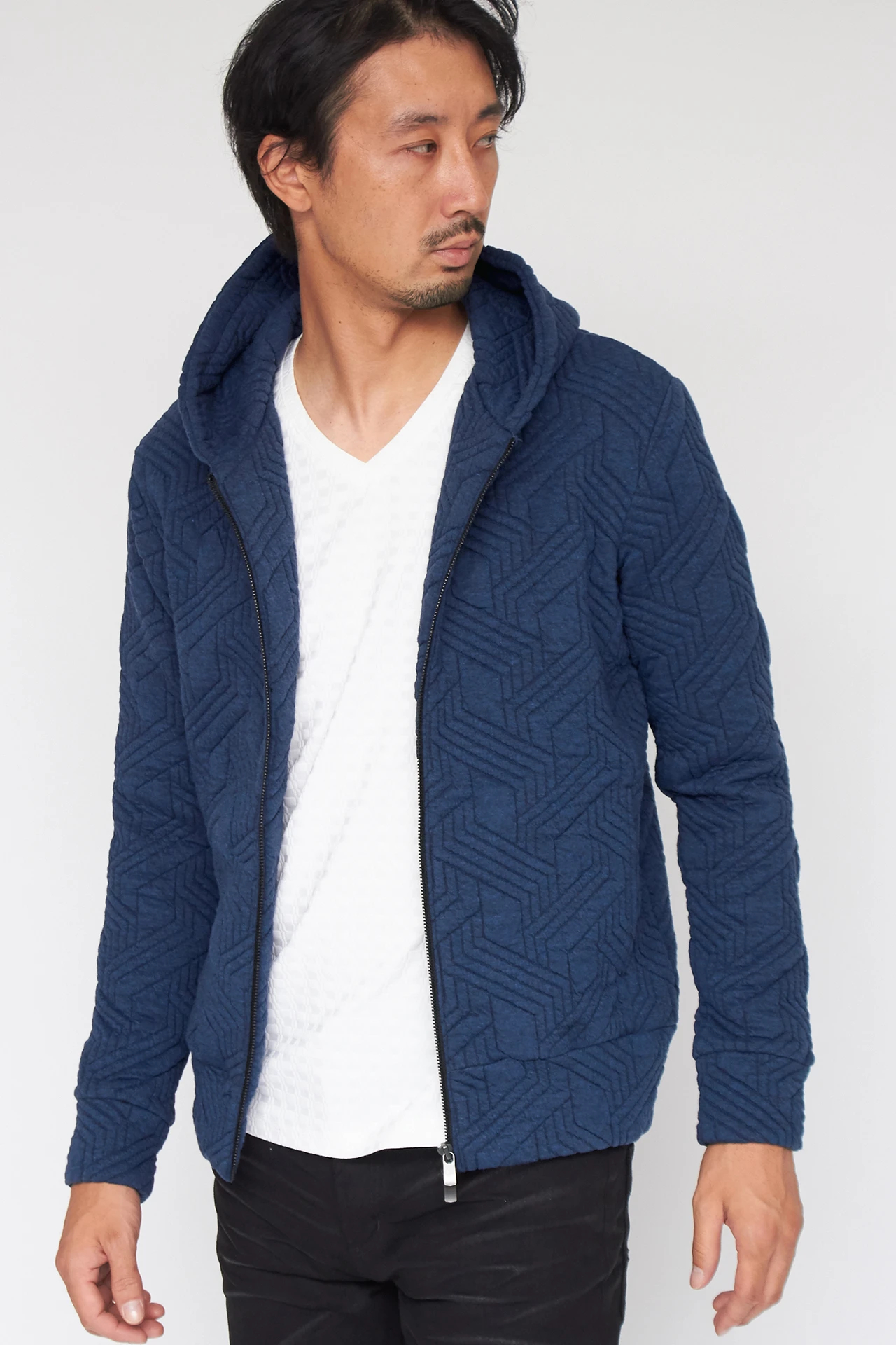 トルネードマート　ジップアップパーカー　箔プリント　Y2K 黒　パイソン柄　L トルネードマート ジップアップパーカー 箔プリント Y2K 黒